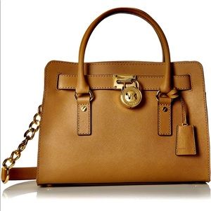 Michael Kors Satchel Handbag‎ Leather Shoulder Bag Gold Hardware-NEW